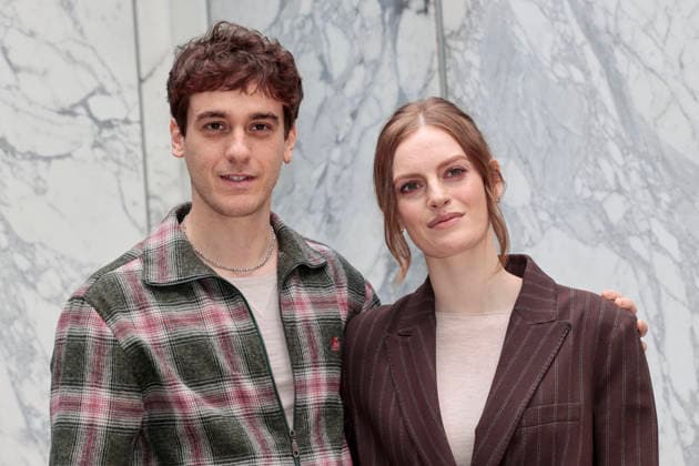 January 9, 2026, Rome, Rome, Italy: Rai photocall of the fiction Il Romanzo Famigliare based on Giovanni Pascoli, in the photo Liliana Bottone with Federico Cesari . Rome, Italy 09 January 2026 Rome Italy  - ZUMAa289 20260109_zia_a289_043 Copyright: xCristianoxMinichiellox