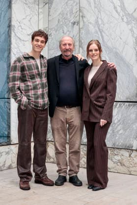 January 9, 2026, Rome, Rome, Italy: Rai photocall of the fiction Il Romanzo Famigliare based on Giovanni Pascoli, in the photo Giuseppe Piccioni with Liliana Bottone and Federico Cesari . Rome, Italy 09 January 2026 Rome Italy  - ZUMAa289 20260109_zia_a289_046 Copyright: xCristianoxMinichiellox