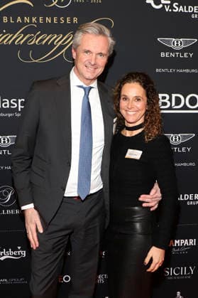 Steffen Knies and Melanie Knies Wepler at the 31 Blankeneser New Years Reception at Hotel Süllberg Hamburg, 08 01 2026 Foto:xgbrcix xFuturexImagex neujahrsempfang_6103