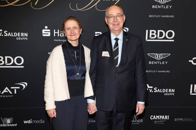 Sven Wieczorek with his wife Verena Wieczorek at the 31 Blankenese New Years reception at Hotel Süllberg Hamburg, 08 01 2026 Foto:xgbrcix xFuturexImagex neujahrsempfang_6107