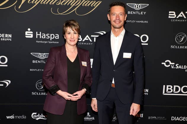 Alice Neumann and Ronny Neumann at the 31 Blankenese New Years reception at Hotel Süllberg Hamburg, 08 01 2026 Foto:xgbrcix xFuturexImagex neujahrsempfang_6110