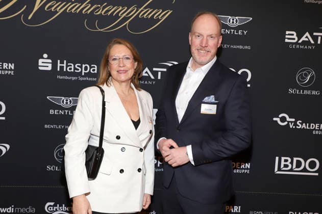 Tina Janson and Christian Siebert at the 31 Blankeneser New Years Reception at Hotel Süllberg Hamburg, 08 01 2026 Foto:xgbrcix xFuturexImagex neujahrsempfang_6117