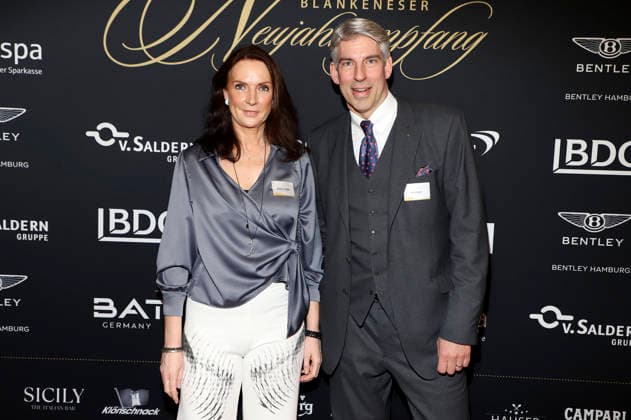 Annette von Hänisch and Axel Maßmann at the 31 Blankeneser New Years Reception at Hotel Süllberg Hamburg, 08 01 2026 Foto:xgbrcix xFuturexImagex neujahrsempfang_6119