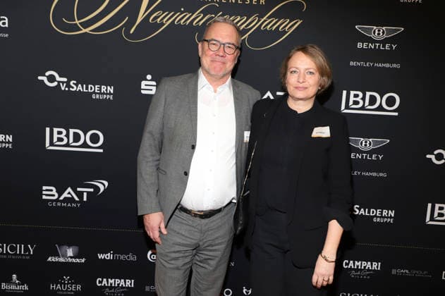 Christian Roggenbuck and Anke Roggenbuck at the 31 Blankeneser New Years Reception at Hotel Süllberg Hamburg, 08 01 2026 Foto:xgbrcix xFuturexImagex neujahrsempfang_6120