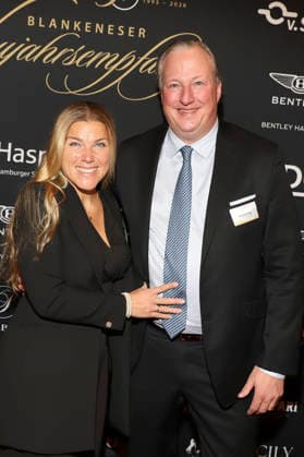 Asja Leyba and John Patrick Leyba at the 31 Blankeneser New Years Reception at Hotel Süllberg Hamburg, 08 01 2026 Foto:xgbrcix xFuturexImagex neujahrsempfang_6127