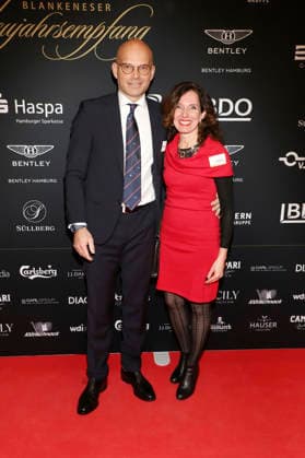 Jakob Winkelmann and Jeannette Winkelmann at the 31 Blankeneser New Years Reception at Hotel Süllberg Hamburg, 08 01 2026 Foto:xgbrcix xFuturexImagex neujahrsempfang_6135