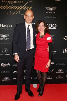 Jakob Winkelmann and Jeannette Winkelmann at the 31 Blankeneser New Years Reception at Hotel Süllberg Hamburg, 08 01 2026 Foto:xgbrcix xFuturexImagex neujahrsempfang_6136