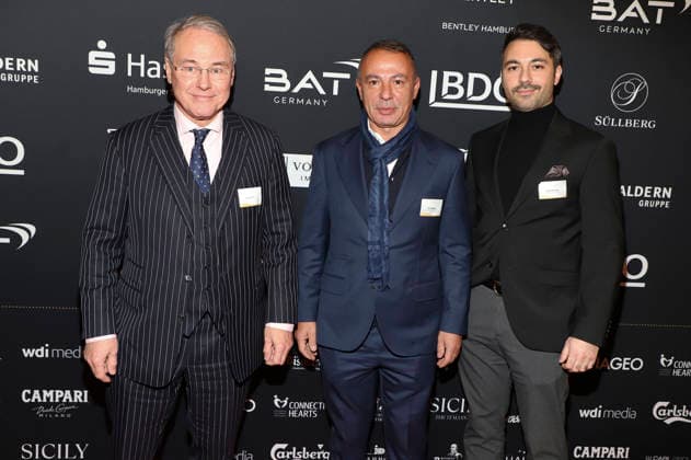 Sebastian Kühl, Aziz Bayanbas and Tayfun Bayanbas at the 31 Blankeneser New Years Reception at Hotel Süllberg Hamburg, 08 01 2026 Foto:xgbrcix xFuturexImagex neujahrsempfang_6140