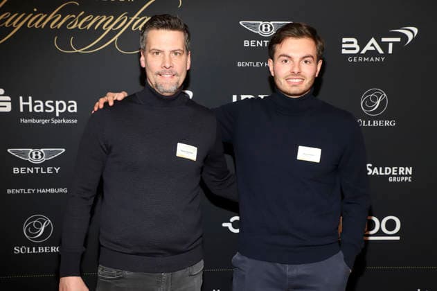 Marcus Lakenmacher and Alexander Mollwitz at the 31 Blankeneser New Years Reception at Hotel Süllberg Hamburg, 08 01 2026 Foto:xgbrcix xFuturexImagex neujahrsempfang_6158