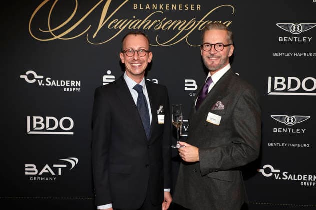 Tim Engelke Dührkopp and Guido Dührkopp at the 31 Blankenese New Years reception at Hotel Süllberg Hamburg, 08 01 2026 Foto:xgbrcix xFuturexImagex neujahrsempfang_6162