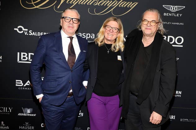 Thomas Collien, Pamela Collien and Ulrich Waller at the 31 Blankenese New Years reception at Hotel Süllberg Hamburg, 08 01 2026 Foto:xgbrcix xFuturexImagex neujahrsempfang_6163