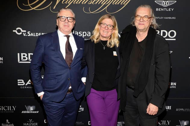 Thomas Collien, Pamela Collien and Ulrich Waller at the 31 Blankenese New Years reception at Hotel Süllberg Hamburg, 08 01 2026 Foto:xgbrcix xFuturexImagex neujahrsempfang_6164
