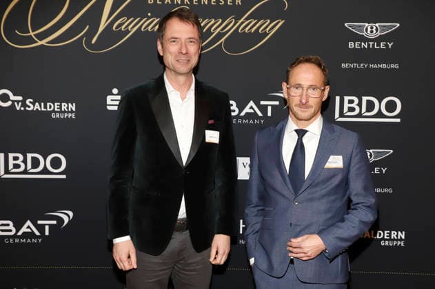 Stephan Schrameier and Markus Neumann at the 31 Blankenese New Years reception at Hotel Süllberg Hamburg, 08 01 2026 Foto:xgbrcix xFuturexImagex neujahrsempfang_6167