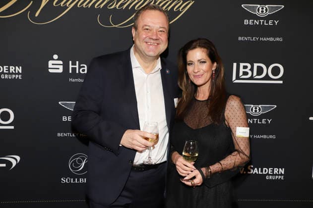 Rune Hoffmann and Nina Marlisa Lenzi at the 31 Blankeneser New Years Reception at Hotel Süllberg Hamburg, 08 01 2026 Foto:xgbrcix xFuturexImagex neujahrsempfang_6184