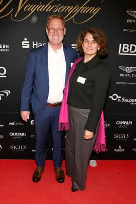Christian Gerloff and Eva Tolosa at the 31 Blankeneser New Years Reception at Hotel Süllberg Hamburg, 08 01 2026 Foto:xgbrcix xFuturexImagex neujahrsempfang_6195