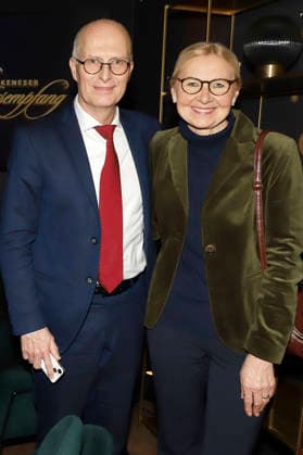 Peter Tschentscher with his wife Eva Maria Tschentscher at the 31 Blankenese New Years reception at Hotel Süllberg Hamburg, 08 01 2026 Foto:xgbrcix xFuturexImagex neujahrsempfang_6212