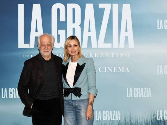 Rome, Fremantle headquarters, photocall for the film La Grazia. Pictured: Toni Servillo, Anna Ferzetti  Copyright: xMarcoxProvvisionatox xipa-agency.netx xDxAvanzo Provvisionatox IPA_Agency_IPA69846830