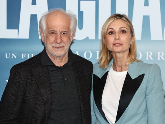 Rome, Fremantle headquarters, photocall for the film La Grazia. Pictured: Toni Servillo, Anna Ferzetti  Copyright: xMarcoxProvvisionatox xipa-agency.netx xDxAvanzo Provvisionatox IPA_Agency_IPA69846831