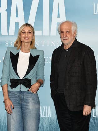 Rome, Fremantle headquarters, photocall for the film La Grazia. Pictured: Anna Ferzetti, Toni Servillo  Copyright: xMarcoxProvvisionatox xipa-agency.netx xDxAvanzo Provvisionatox IPA_Agency_IPA69846832