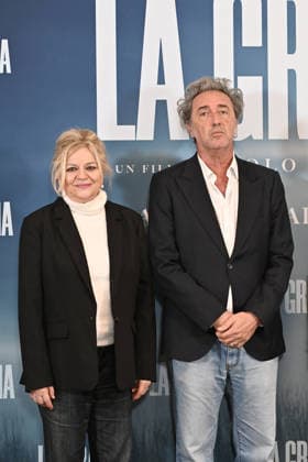 January 9, 2026, Rome, Rome, Italy.: Presentation of the film La Grazia. Pictured are director Paolo Sorrentino and the cast, including Milvia Marigliano. . Rome, Italy 09 January 2026 Rome Italy.  - ZUMAa289 20260109_zia_a289_114 Copyright: xMariaxLauraxAntonellix