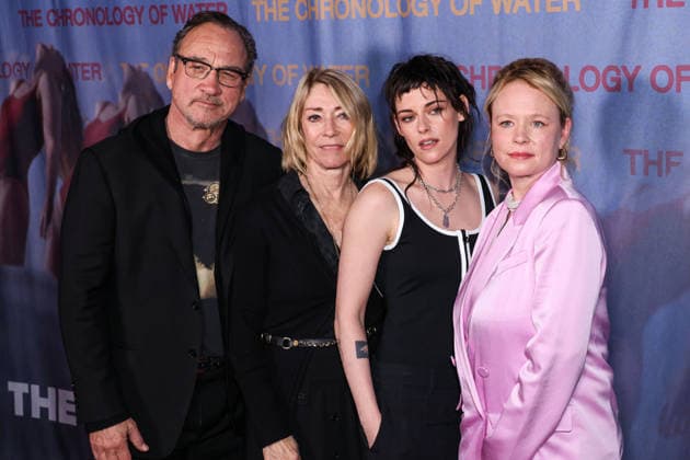 Los Angeles Premiere Of The Forge s The Chronology Of Water HISTORIC FILIPINOTOWN, LOS ANGELES, CALIFORNIA, USA - JANUARY 08: American actor, comedian, singer, musician, producer, writer, and director Jim Belushi, American musician, singer and songwriter Kim Gordon, American actress and director Kristen Stewart wearing Chanel and American actress and director Thora Birch arrive at the Los Angeles Premiere Of The Forge s The Chronology Of Water held at 2220 Arts + Archives on January 8, 2026 in Historic Filipinotown, Los Angeles, California, United States., Credit:Xavier Collin Avalon United States, California, Los Angeles, 2220 Arts + Archives  Copyright: xXavierxCollinx xAvalonx 1064499893