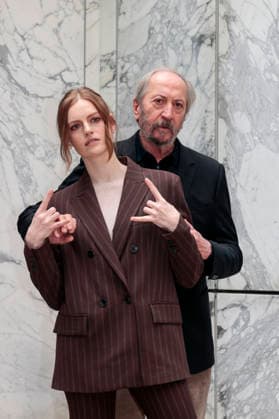 Photocall for the fiction Il Romanzo Famigliare Rai photocall of the fiction Il Romanzo Famigliare based on Giovanni Pascoli, in the photo Giuseppe Piccioni with Liliana Bottone . Rome, Italy 09 January 2026, Credit:Cristiano Minichiello Avalon Italy, Rome  Copyright: xCristianoxMinichiellox xAvalonx 1064511599