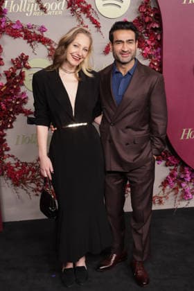 The Hollywood Reporter And Spotify - Nominees Night, Arrivals Emily V. Gordon and Kumail Nanjiani attend the THR x Spotify Nominees Night ay The Lot at Formosa on January 08, 2026 in West Hollywood, California. West Hollywood The Lot at Formosa California USA Copyright: xCraSH imageSPACEx