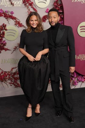 The Hollywood Reporter And Spotify - Nominees Night, Arrivals Chrissy Teigen and John Legend attend the THR x Spotify Nominees Night ay The Lot at Formosa on January 08, 2026 in West Hollywood, California. West Hollywood The Lot at Formosa California USA Copyright: xCraSH imageSPACEx