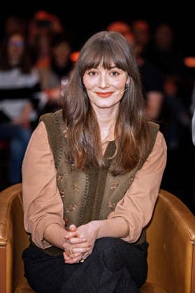 MDR Riverboat actress Maria Ehrich on the occasion of the recording of the MDR talk show Riverboat on 09 01 2026 in the Mediacity Leipzig 20260109SFL0036
