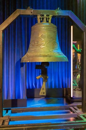 Kölner Treff on January 09, 2026 The picture shows the Peace Bell The musician and songwriter Michael Patrick Kelly has had such a bell made from melted-down weapons The