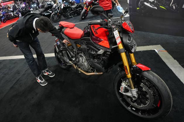 2026 North American International Motorcycle Supershow TORONTO, CANADA - JANUARY 9 : 2026 Ducati Monster SP is seen at the 50th annual North American International Motorcycle Supershow at the International Centre in Mississauga, Ontario, Canada on January 9, 2026. Mert Alper Dervis Anadolu Ontario Canada. Editorial use only. Please get in touch for any other usage.  Copyright: x2026xAnadoluxMertxAlperxDervisx