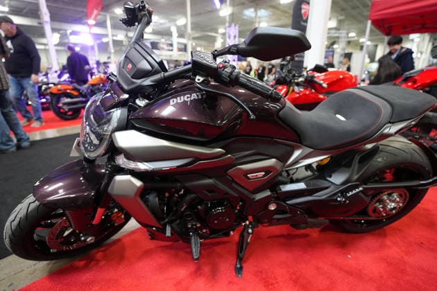 2026 North American International Motorcycle Supershow TORONTO, CANADA - JANUARY 9 : 2026 Diavel Diavel v4 is seen at the 50th annual North American International Motorcycle Supershow at the International Centre in Mississauga, Ontario, Canada on January 9, 2026. Mert Alper Dervis Anadolu Ontario Canada. Editorial use only. Please get in touch for any other usage.  Copyright: x2026xAnadoluxMertxAlperxDervisx