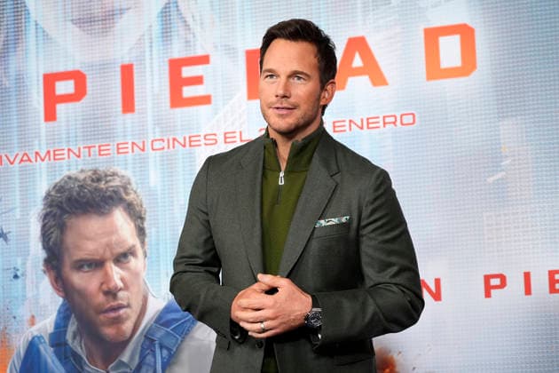Chris Pratt during the presentation in Madrid of the film Sin Piedad (Mercy). January 9, 2026. (20260109205)