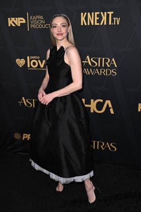 2026 Astra Film Awards Amanda Seyfried arriving to the 2026 Astra Film Awards held at the Sofitel Los Angeles at Beverly Hills on January 9, 2026 in Los Angeles, Ca. Los Angeles Sofitel Los Angeles at Beverly Hills California USA Copyright: xStarbuck xAFF-USA.COMx