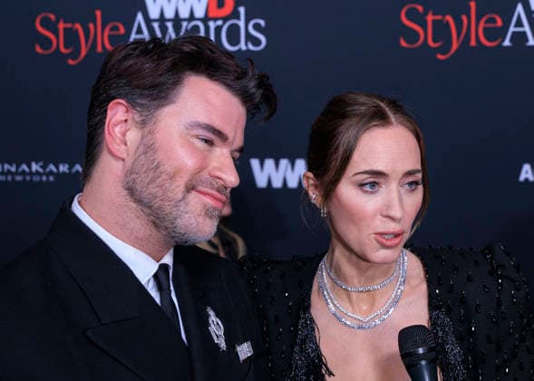 January 9, 2026, Santa Monica, California, USA: Lord Gavin McLeod-Valentine and Emily Blunt at the 2026 Annual WWD Style Awards on Friday January 9, 2026 at the Regent Hotel in Santa Monica, California. JAVIER ROJAS PI Santa Monica USA - ZUMAp124 20260109_zaa_p124_081 Copyright: xJavierxRojasx