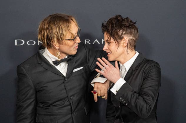 January 9, 2026, Santa Monica, California, United States: Adir Abergel & Kristen Stewart arrives on the red carpet of 2026 WWD Style Awards at the Regent hotel in Santa Monica Beach California on Jan. 9th 2025. Santa Monica United States - ZUMAt169 20260109_zep_t169_026 Copyright: xConnorxTerryx