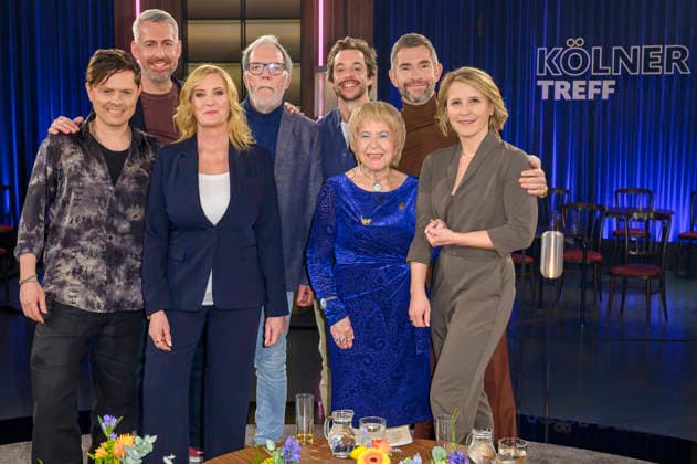 Michael Patrick Kelly, Sebastian Pufpaff, Claudia Kleinert, Wolfgang Trepper, Tobias Krell, Anneliese Hackmann, Micky Beisenherz and Susan Link at the recording of the WDR talk show Kölner Treff in WDR Studio BS 3 Cologne, 09 01 2026 Foto:xW.xRanderathx xFuturexImagex koelner_treff0901_6103