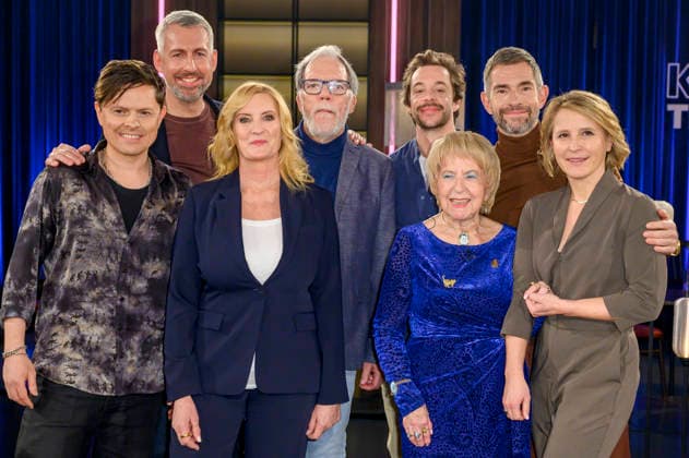 Michael Patrick Kelly, Sebastian Pufpaff, Claudia Kleinert, Wolfgang Trepper, Tobias Krell, Anneliese Hackmann, Micky Beisenherz and Susan Link at the recording of the WDR talk show Kölner Treff in WDR Studio BS 3 Cologne, 09 01 2026 Foto:xW.xRanderathx xFuturexImagex koelner_treff0901_6104