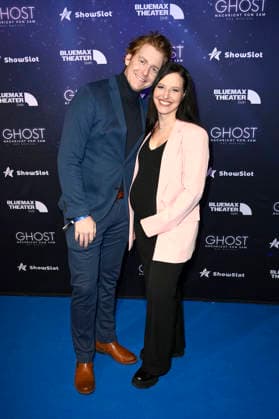 Johannes Heinrichs and Nadja Jo Klapper at the premiere of the musical Ghost Nachricht von Sam at the Stage Bluemax Theater at Potsdamer Platz Berlin, 09 01 2026 Foto:xN.xKubelkax xFuturexImagex ghost_6114