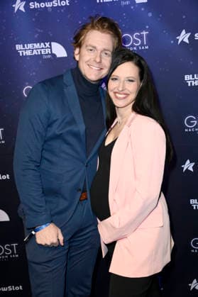 Johannes Heinrichs and Nadja Jo Klapper at the premiere of the musical Ghost Nachricht von Sam at the Stage Bluemax Theater at Potsdamer Platz Berlin, 09 01 2026 Foto:xN.xKubelkax xFuturexImagex ghost_6116