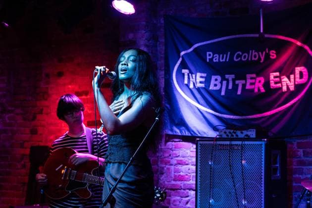 January 9, 2026, Bronx, New York, USA: Celia Kameni performs with Dee Huang on guitar, Thibault Gomez on piano, Tamino Edener on drums during Winter JazzFest Manhattan Marathon at The Bitter End in New York on January 9, 2026 Bronx USA - ZUMAr339 20260109_znp_r339_055 Copyright: xLevxRadinx