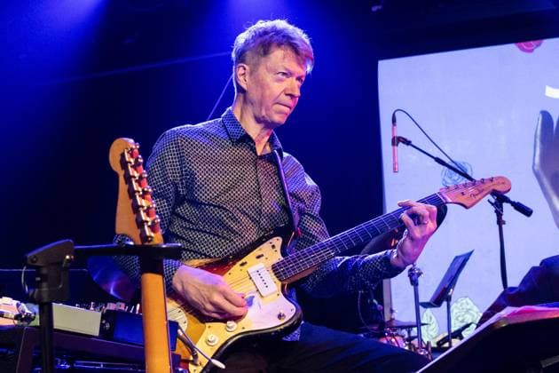January 9, 2026, Bronx, New York, USA: Nels Cline on guitar performs songs from Lovers with orchestra under Michael Leonhart during Winter JazzFest Manhattan Marathon at Le Poisson Rouge in New York on January 9, 2026 Bronx USA - ZUMAr339 20260109_znp_r339_098 Copyright: xLevxRadinx