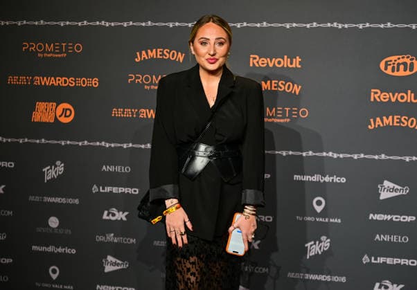 January 10, 2026, Madrid, Madrid, SPAIN: Content creators and guests pose on the black carpet during the third edition of the Army Awards, held on Saturday, January 10, at the Madrid Arena in Madrid. Known as the Ã¢â‚¬oeinternet anti-awards,Ã¢â‚¬Â the ceremony honors the most viral moments, trends, and personalities from social media over the past year in a script-free gala hosted by Ceciarmy and Santiago Segura. In the image RocoÂ­o Flores Madrid SPAIN - ZUMAz108 20260110_znp_z108_082 Copyright: xRichardxZubelzux