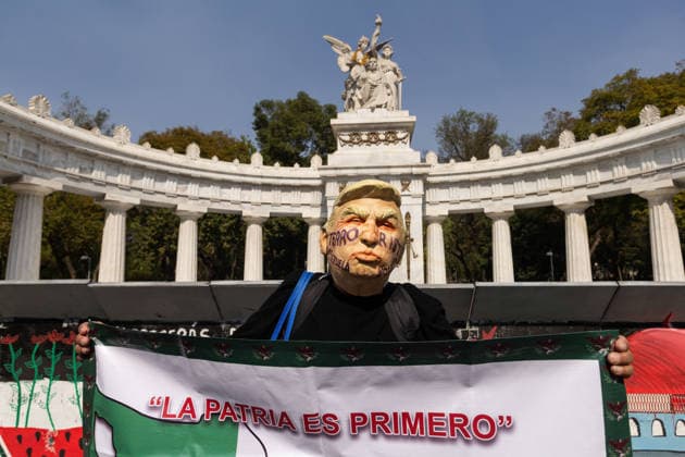 January 10, 2026, Mexico City, Mexico: Hundreds of people joined the March against Imperialism, from the Angel of Independence to Plaza Palestina Libre, following the capture of NICOLAS MADURO and his wife, CILIA FLORES, by US forces. Demonstrators expressed solidarity with the Venezuelan people. Mexico City Mexico - ZUMAl178 20260110_znp_l178_039 Copyright: xCristianxLeyvax