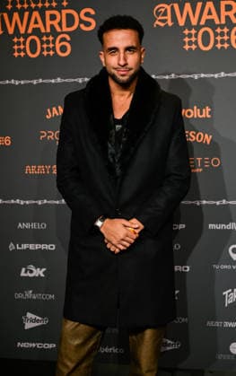 January 10, 2026, Madrid, Madrid, SPAIN: Content creators and guests pose on the black carpet during the third edition of the Army Awards, held on Saturday, January 10, at the Madrid Arena in Madrid. Known as the Ã¢â‚¬oeinternet anti-awards,Ã¢â‚¬Â the ceremony honors the most viral moments, trends, and personalities from social media over the past year in a script-free gala hosted by Ceciarmy and Santiago Segura. In the image Hamza Zaidi Madrid SPAIN - ZUMAz108 20260110_znp_z108_090 Copyright: xRichardxZubelzux