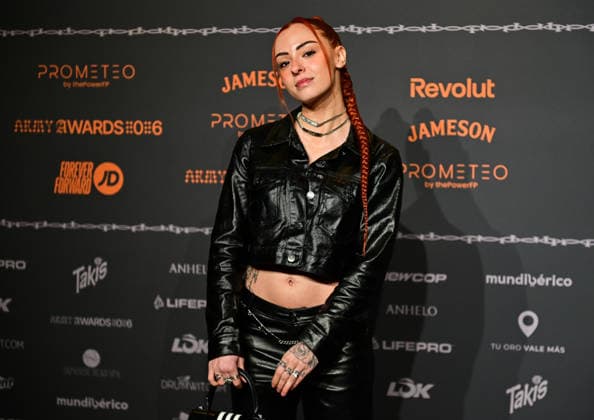 January 10, 2026, Madrid, Madrid, SPAIN: Content creators and guests pose on the black carpet during the third edition of the Army Awards, held on Saturday, January 10, at the Madrid Arena in Madrid. Known as the Ã¢â‚¬oeinternet anti-awards,Ã¢â‚¬Â the ceremony honors the most viral moments, trends, and personalities from social media over the past year in a script-free gala hosted by Ceciarmy and Santiago Segura. In the image Ari Geli Madrid SPAIN - ZUMAz108 20260110_znp_z108_093 Copyright: xRichardxZubelzux