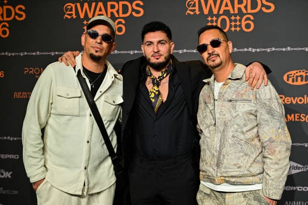 January 10, 2026, Madrid, Madrid, SPAIN: Content creators and guests pose on the black carpet during the third edition of the Army Awards, held on Saturday, January 10, at the Madrid Arena in Madrid. Known as the Ã¢â‚¬oeinternet anti-awards,Ã¢â‚¬Â the ceremony honors the most viral moments, trends, and personalities from social media over the past year in a script-free gala hosted by Ceciarmy and Santiago Segura. In the image Omar Montes Madrid SPAIN - ZUMAz108 20260110_znp_z108_094 Copyright: xRichardxZubelzux