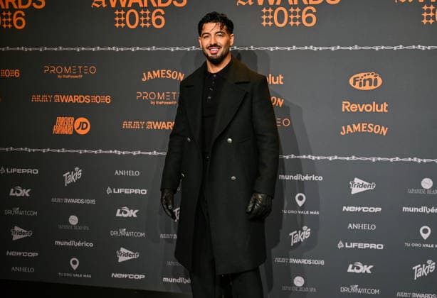January 10, 2026, Madrid, Madrid, SPAIN: Content creators and guests pose on the black carpet during the third edition of the Army Awards, held on Saturday, January 10, at the Madrid Arena in Madrid. Known as the Ã¢â‚¬oeinternet anti-awards,Ã¢â‚¬Â the ceremony honors the most viral moments, trends, and personalities from social media over the past year in a script-free gala hosted by Ceciarmy and Santiago Segura. In the image Jorge GonzoÂ¡lez Madrid SPAIN - ZUMAz108 20260110_znp_z108_098 Copyright: xRichardxZubelzux