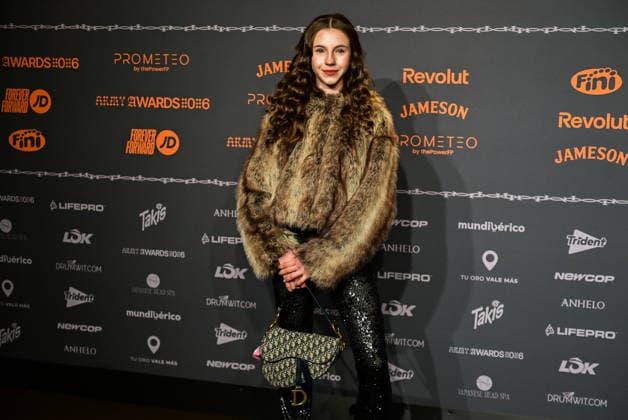 January 10, 2026, Madrid, Madrid, SPAIN: Content creators and guests pose on the black carpet during the third edition of the Army Awards, held on Saturday, January 10, at the Madrid Arena in Madrid. Known as the Ã¢â‚¬oeinternet anti-awards,Ã¢â‚¬Â the ceremony honors the most viral moments, trends, and personalities from social media over the past year in a script-free gala hosted by Ceciarmy and Santiago Segura. In the image Anastasia Madrid SPAIN - ZUMAz108 20260110_znp_z108_100 Copyright: xRichardxZubelzux