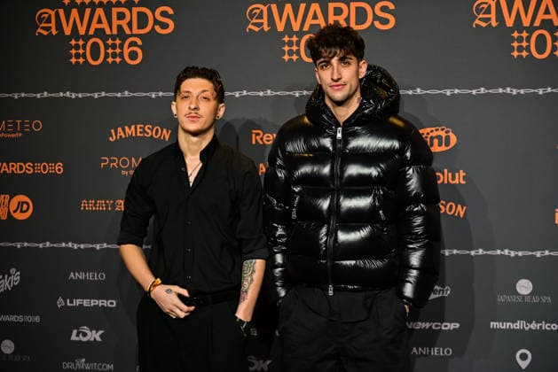 January 10, 2026, Madrid, Madrid, SPAIN: Content creators and guests pose on the black carpet during the third edition of the Army Awards, held on Saturday, January 10, at the Madrid Arena in Madrid. Known as the Ã¢â‚¬oeinternet anti-awards,Ã¢â‚¬Â the ceremony honors the most viral moments, trends, and personalities from social media over the past year in a script-free gala hosted by Ceciarmy and Santiago Segura. In the image LLobet14 Madrid SPAIN - ZUMAz108 20260110_znp_z108_104 Copyright: xRichardxZubelzux